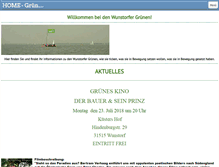 Tablet Screenshot of gruene-wunstorf.com